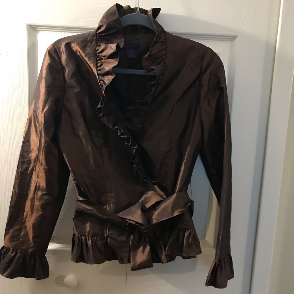 Formal Frill Belted Top
